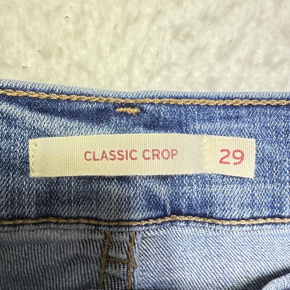 Levi's Jeans Womens 29 Mid Rise Skinny Jeans Stretch Denim Blue Size 31 - Picture 6 of 10